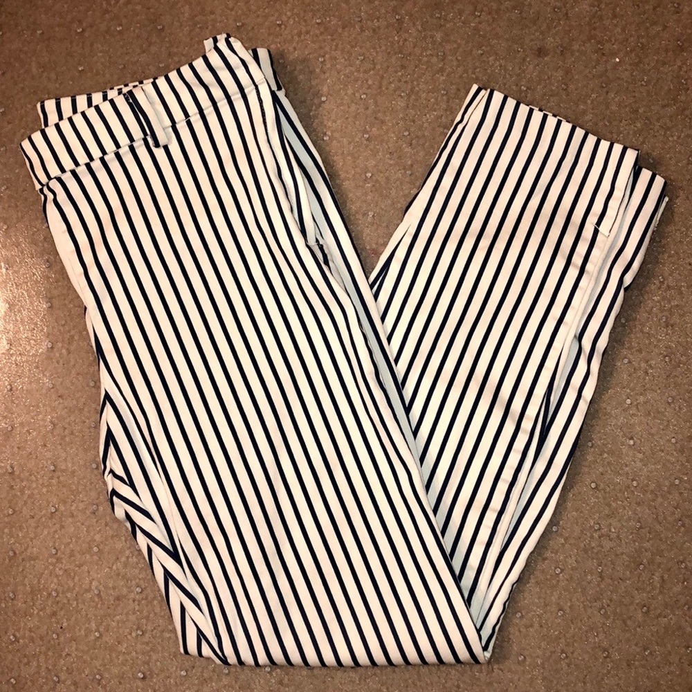 Striped dress pants